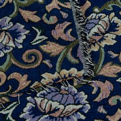 NAVY BLUE WITH FLORAL  JACQUARD