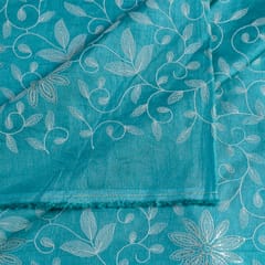 Firozi Color Dola Silk Embroidery