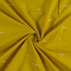 Yellow Color Cotton Jacquard Dobby Booti