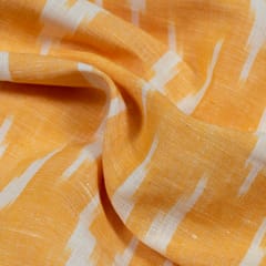 YELLOW  WITH  WHITE  ARROY  IKAT