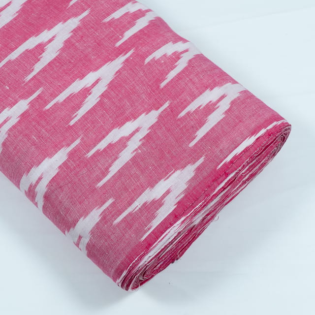 PINK WITH WHITE ARROY IKAT