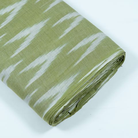 GREEN WITH WHITE  ARROY IKAT