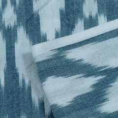 WHITE  WITH GREY IKAT