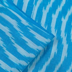 SKY BLUE WITH WHITE IKAT