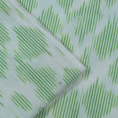 LIGHT GREEN WITH  WHITE IKAT