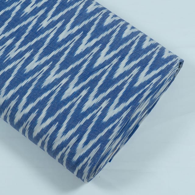 BLUE  WITH  WHITE  IKAT