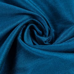 Peacock Blue Color Polyester Raw silk (60Cm Piece)