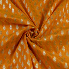 Orange Color Brocade Booti