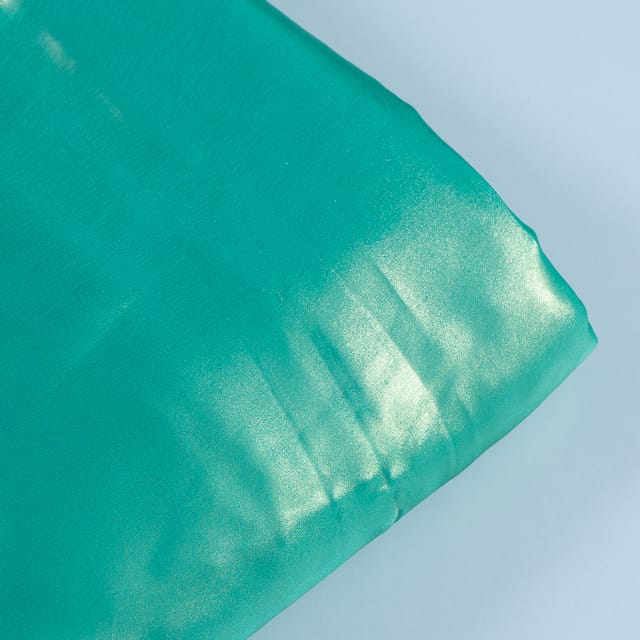 Sea Green Color Shimmer Georgette Foil