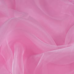Light Pink Color Poly Organza