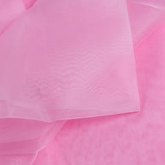 Light Pink Color Poly Organza