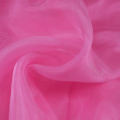 Pink Color Poly Organza