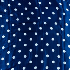 Blue Color Zara Satin Print