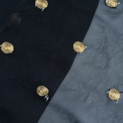 Black Color Georgette Embroidery(1.70 Meter Piece)