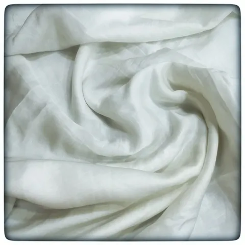 White Dyeable Linen Satin