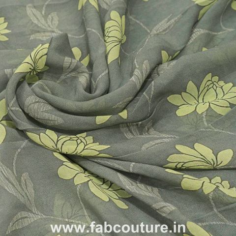 Pure Viscous Brown Georgette Midi - GM30 main image 0