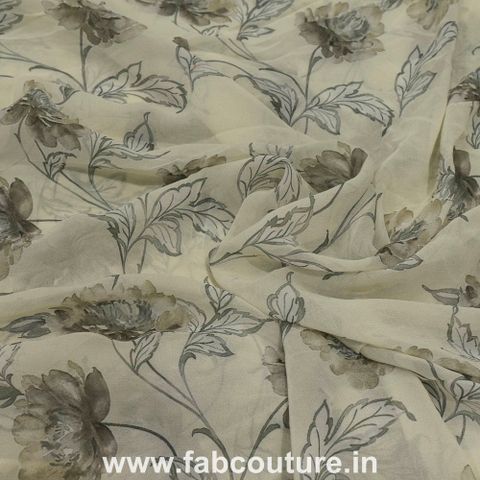 Pure Viscous Brown Georgette Midi - GM30 main image 1