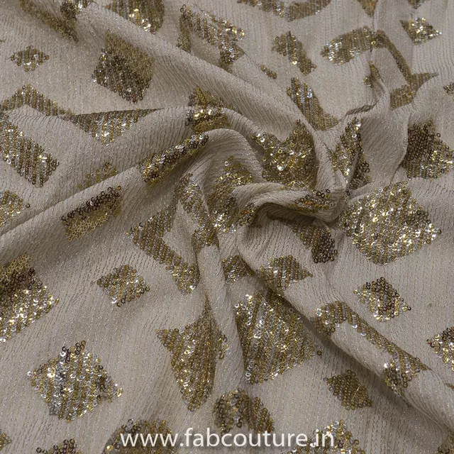 Georgette Sequins Embroidery