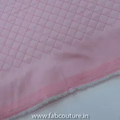 Pink Color Quilted Tafta