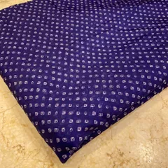 Purple Tabby silk Tie N Dye Digital Print Fabric