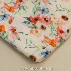 Cream Floral Muslin Print
