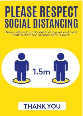 COVID-19 Social Distancing Signage