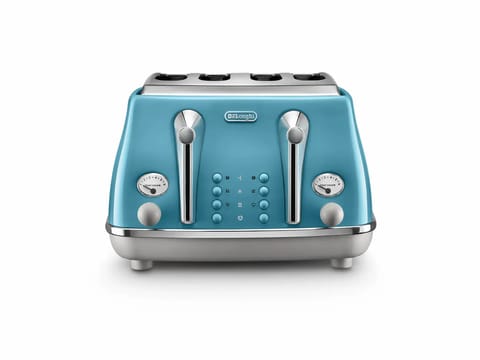 Icona Capitals 4 Slice Toaster - Azure