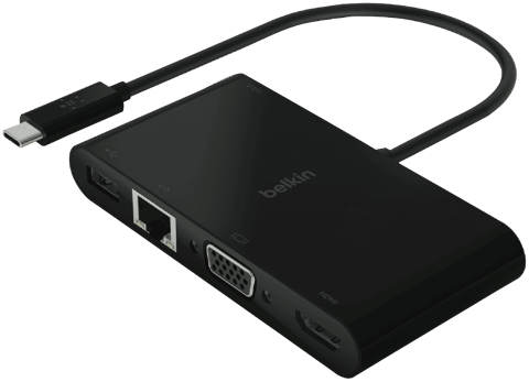 Belkin USB-C Multimedia + Charge Adapter