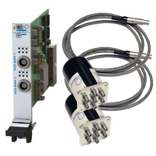 Dual SP6T,2.5GHz,75Ohm,PXI Multiplexer,1.6/5.6 with Remote Mount,40-785B-752-E