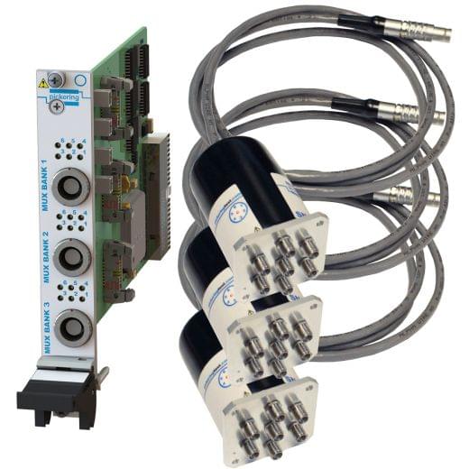 Triple SP6T,40GHz,50Ohm,PXI Multiplexer,SMA-2.9,Terminated with Remote Mount,40-785B-543-TE