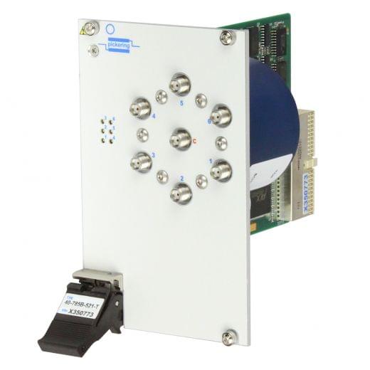 Single SP6T,26.5GHz,50Ohm,PXI Multiplexer,SMA-2.9, 40-785B-531