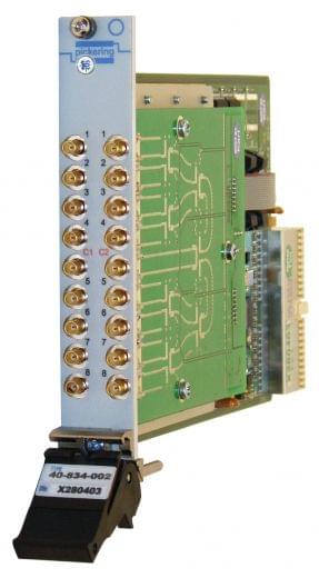 Dual 8 to 1,3GHz,75Ohm,PXI RF Multiplexer,MCX, 40-834-102