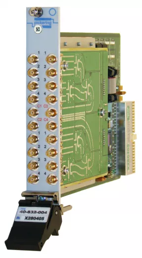 Dual 4 to 1,3GHz,75Ohm,PXI RF Multiplexer,SMB, 40-832-002