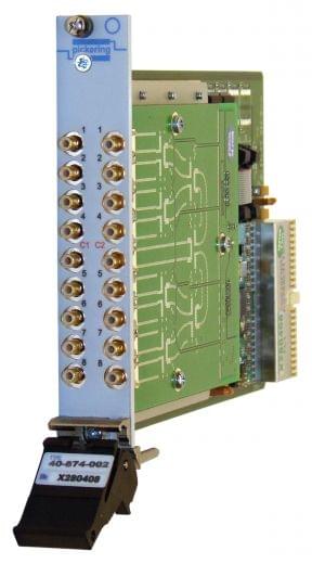 Dual 8 to 1,3GHz,50Ohm,PXI RF Multiplexer,MCX, 40-874-102
