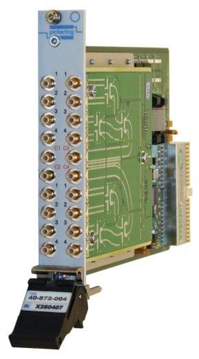 Dual 4 to 1,3GHz,50Ohm,PXI RF Multiplexer,MCX, 40-872-102