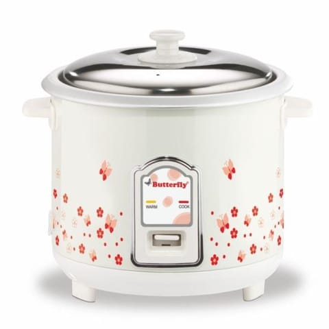 BUTTERFLY JADE BLOSSOM ELECTRIC RICE COOKER 1.8L WHITE