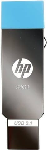 HP v302m OTG 32 GB Pen Drive (Silver)