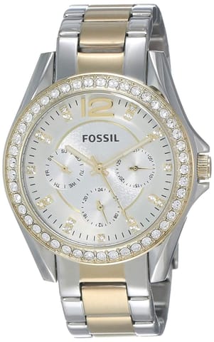 Fossil Riley Analog Silver Dial Women's Watch
