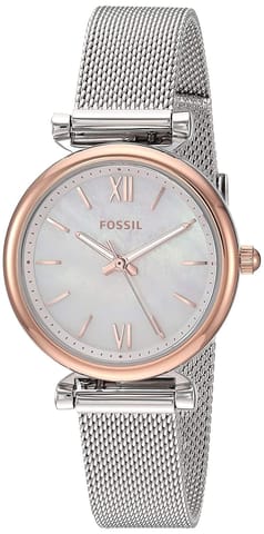 FOSSIL CARLIE MINI ANALOG MULTI COLOR DIAL WOMEN'S WATCH