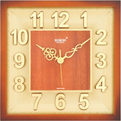 Rikon Premium Sweep Clock WOOD GOLDSIL_3751 PL DX