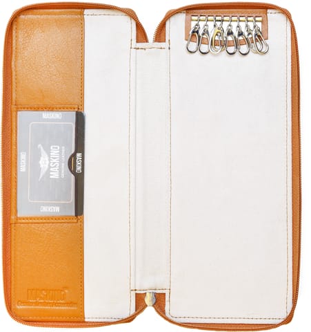 Tanish Genuine NDM leather Bank Locker Key Pouch  Medium