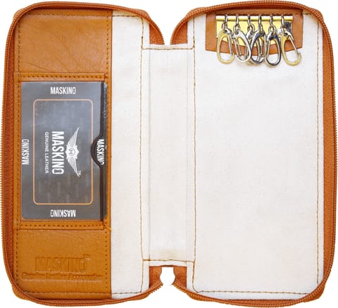 Tanish Genuine NDM leather Bank Locker Key Pouch  Small