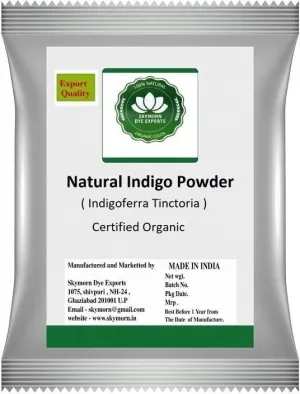 Sky Morn\tIndigo powder 100 % Organic and Natural (500g - 1 packet)