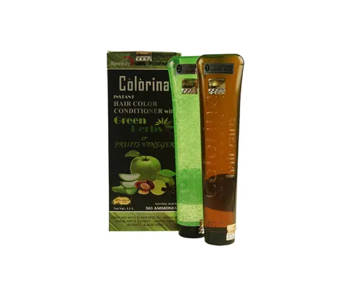 Colorina Instent Hair Color Gel With Conditioner Natural Black Ammonia Free 1 Lt