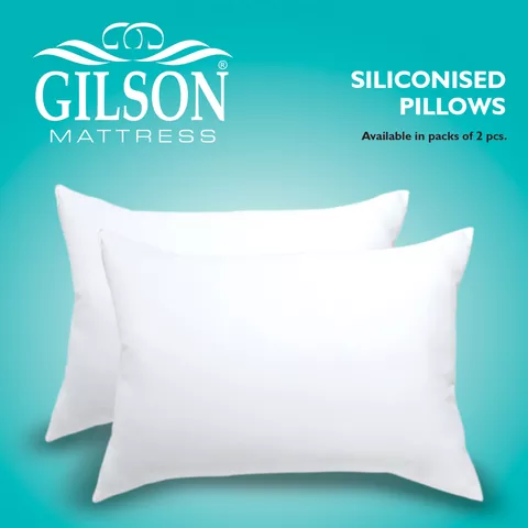 Gilson Pack Of 2  Siliconized Fiber Pillow (20x30)-White