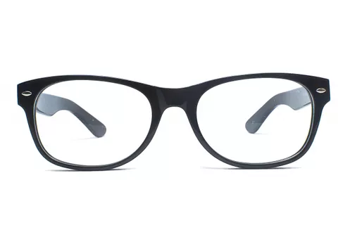 Black Retro Square Full Frame Medium Size 52 Men & Women EyeGlasses