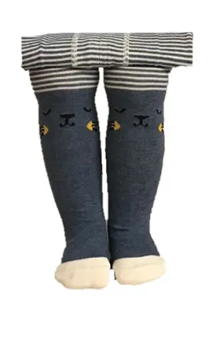 Krivi kids Printed Cotton Stretchable Baby Girls Tights.