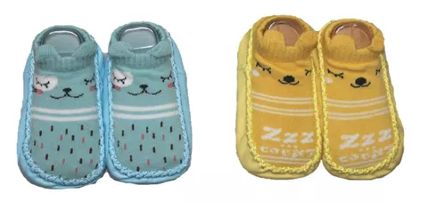 Krivi Kids Set of 2 Multi-Color Woolen Booties/Shoes For Baby Boy's & Baby Girl's.