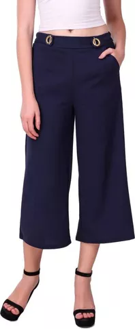 people's choice Regular Fit Women Dark Blue Trousers ()
