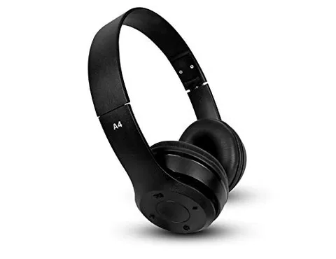 AE A4 Wireless Stereo Over - Ear Headphones- Black